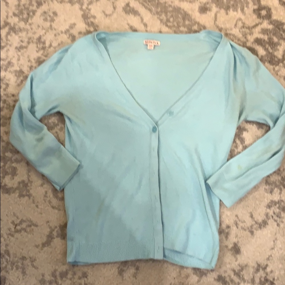 Light blue cardigan